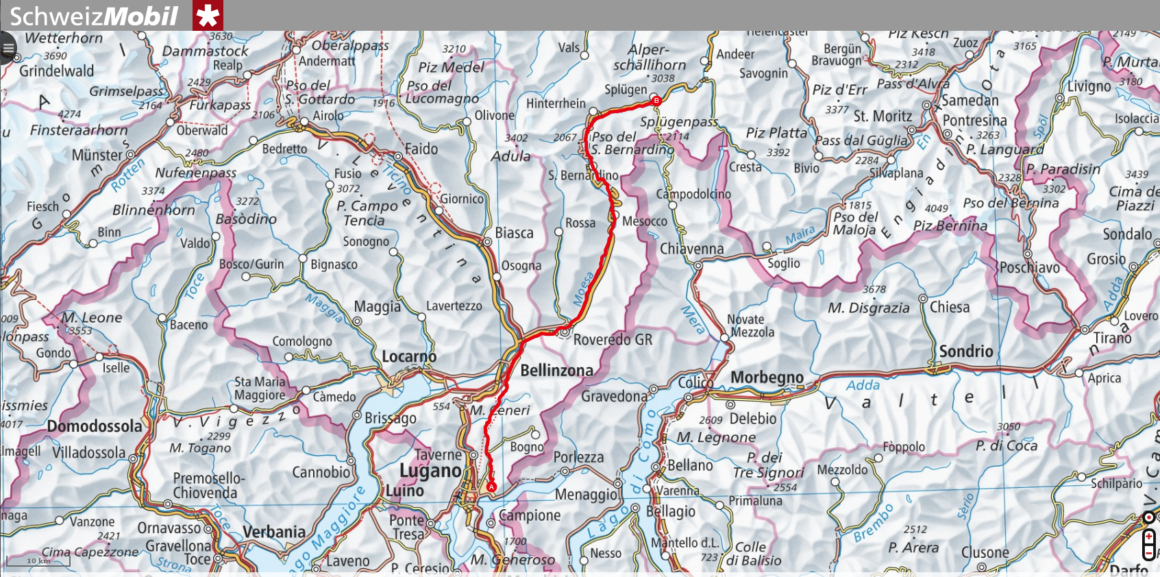 Etappe 17 | Viganello > Splügen